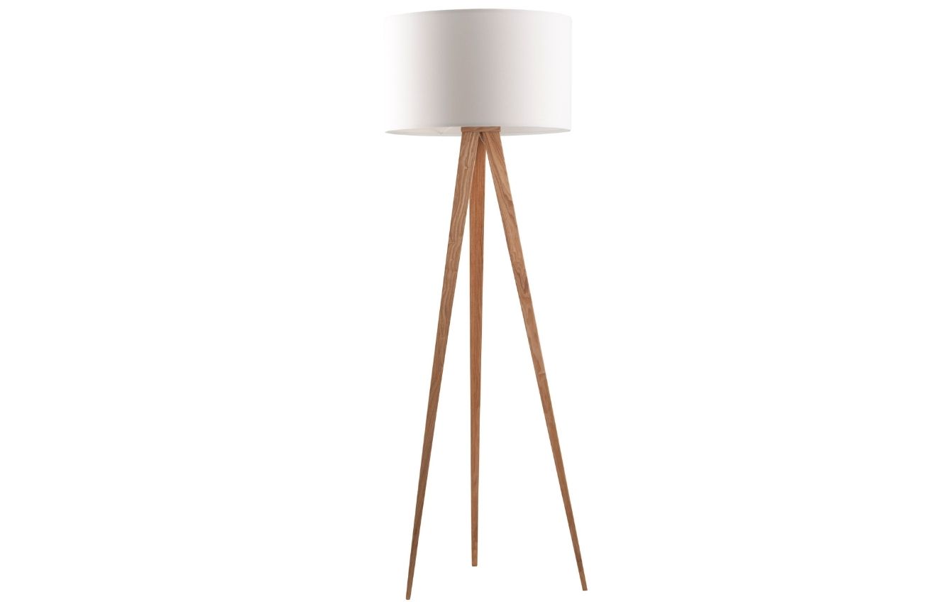 Zuiver Stojací lampa TRIPOD s bílým stínidlem – vystavený kus
