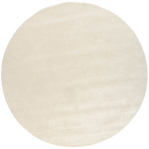 Fargotex Krémově bílý vlněný kulatý koberec Rio 200 cm