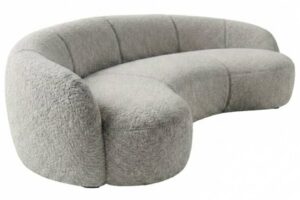 Mesonica Šedá trojmístná pohovka Galet 260 cm