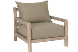 Bizzotto Dřevěné zahradní křeslo Maynard s polštáři