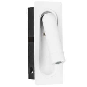 Nova Luce Bílé kovové nástěnné LED světlo Inlite