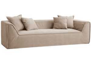 Micadoni Béžová čtyřmístná pohovka Milton 260 cm