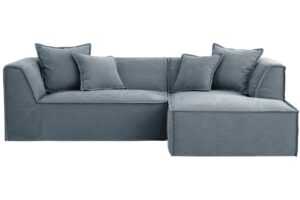 Micadoni Modrá rohová pohovka Milton 270 cm