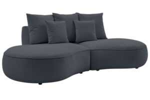 Bobochic Paris Tmavě šedá trojmístná pohovka Saint-Germain 260 cm