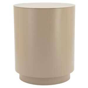 By-Boo Béžovošedý kovový odkládací stolek Mesita 37 cm