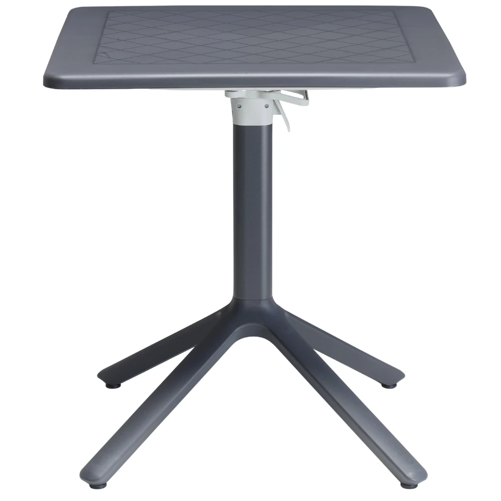 SCAB Tmavě šedý zahradní skládací stůl Eco 70 x 70 cm