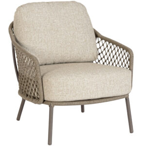 Bizzotto Béžové kovové zahradní křeslo Corbeta