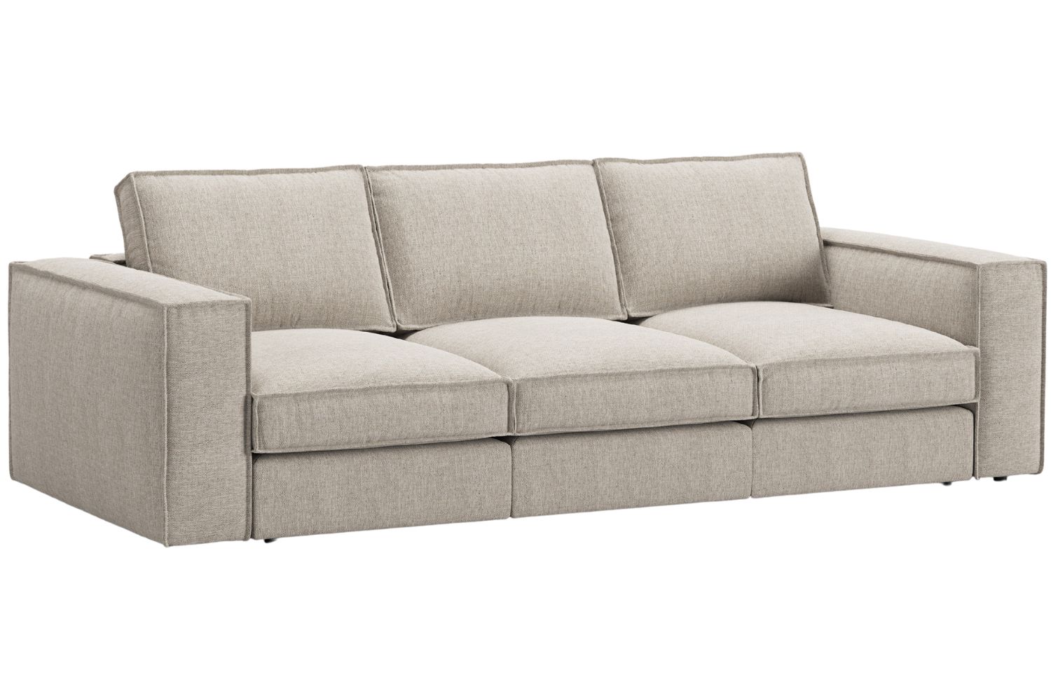 Micadoni Pískově hnědá čtyřmístná pohovka Pola 284 cm