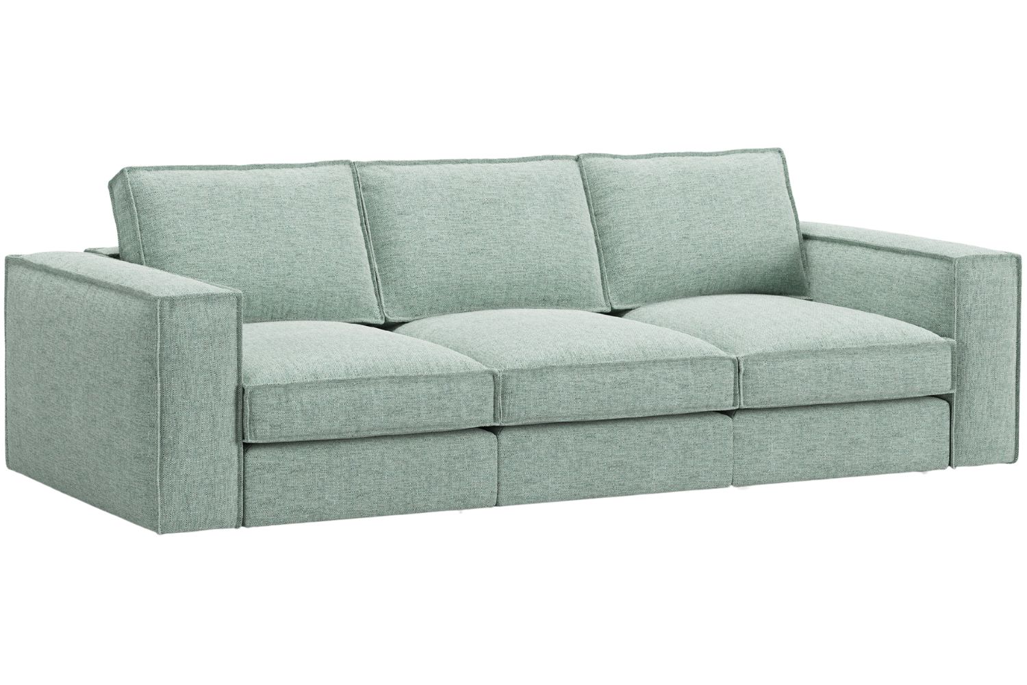 Micadoni Zelená čtyřmístná pohovka Pola 284 cm