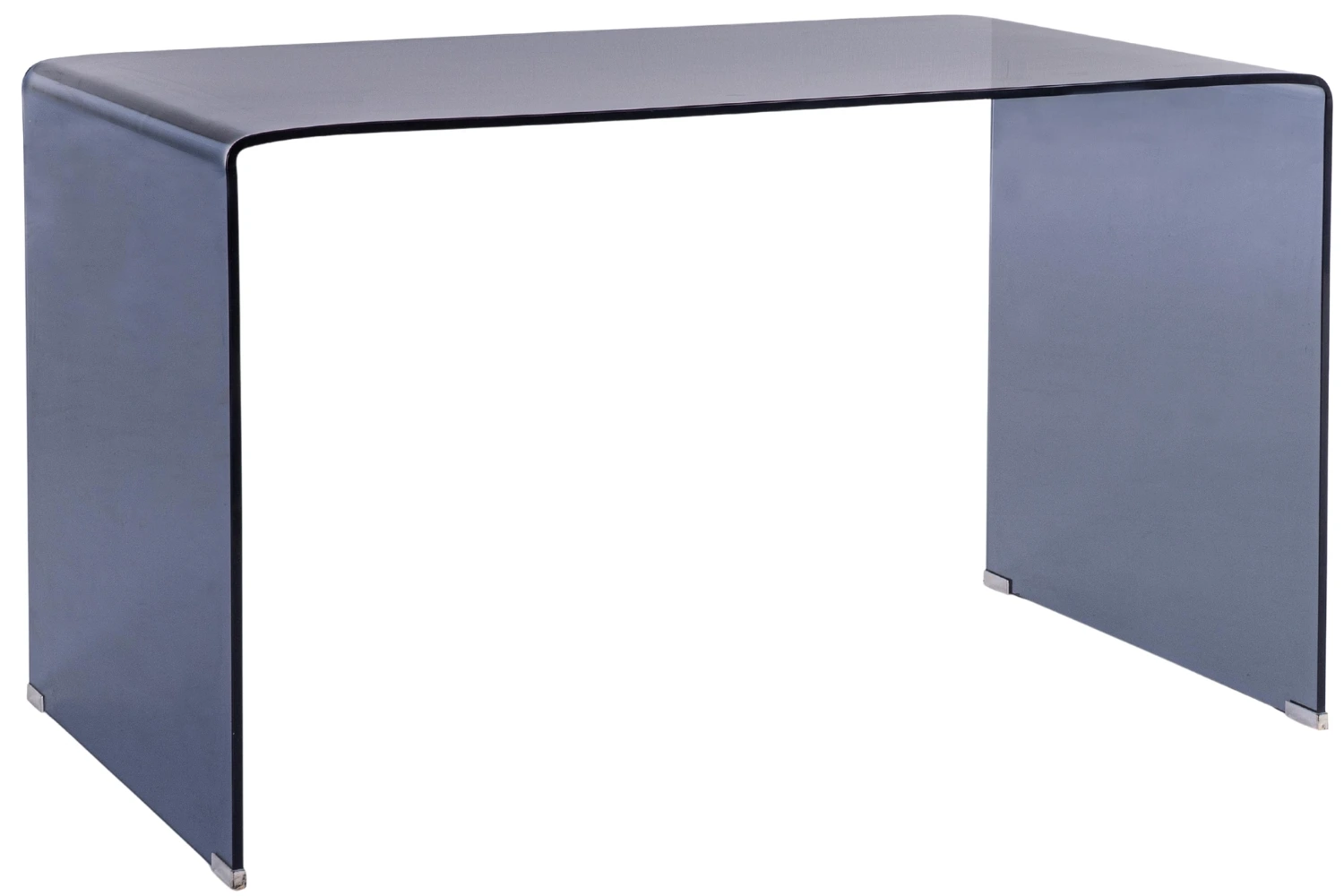 Bizzotto Modrý skleněný pracovní stůl Iride 126 x 70 cm