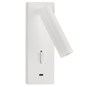 Nova Luce Bílé kovové nástěnné LED světlo Fuse