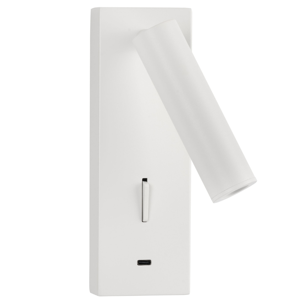 Nova Luce Bílé kovové nástěnné LED světlo Fuse