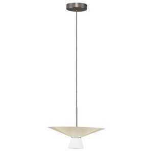 Nova Luce Světle béžové závěsné LED světlo Baris 38 cm
