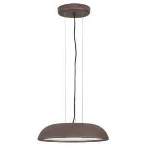 Nova Luce Hnědé kovové závěsné LED světlo Felicia 45 cm