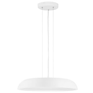 Nova Luce Bílé kovové závěsné LED světlo Felicia 60 cm