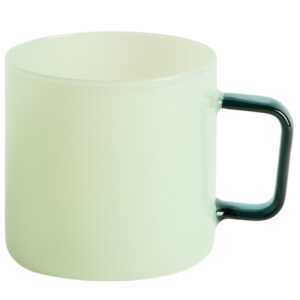 Kave Home Zelený skleněný hrnek Micla 260 ml