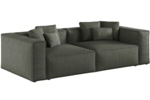 Cosmopolitan Design Tmavě zelená čtyřmístná pohovka Aveiro 236 cm