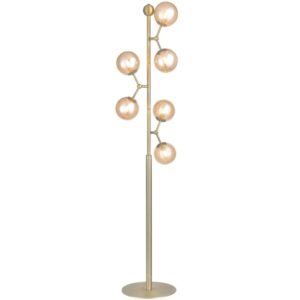 Halo Design Skleněná stojací lampa Atom 155 cm