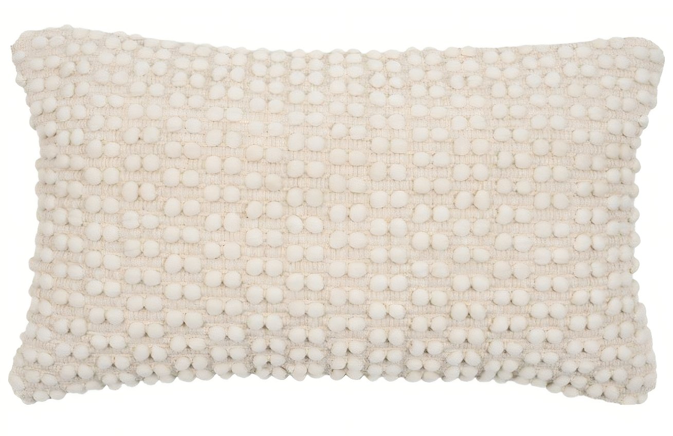 Kave Home Bílý povlak na polštář Mascarell 30 x 50 cm