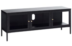 Unique Furniture Kovový TV stolek Carmel 132 x 40 cm