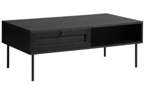 Unique Furniture Černý konferenční stolek Pensacola 110 x 60 cm