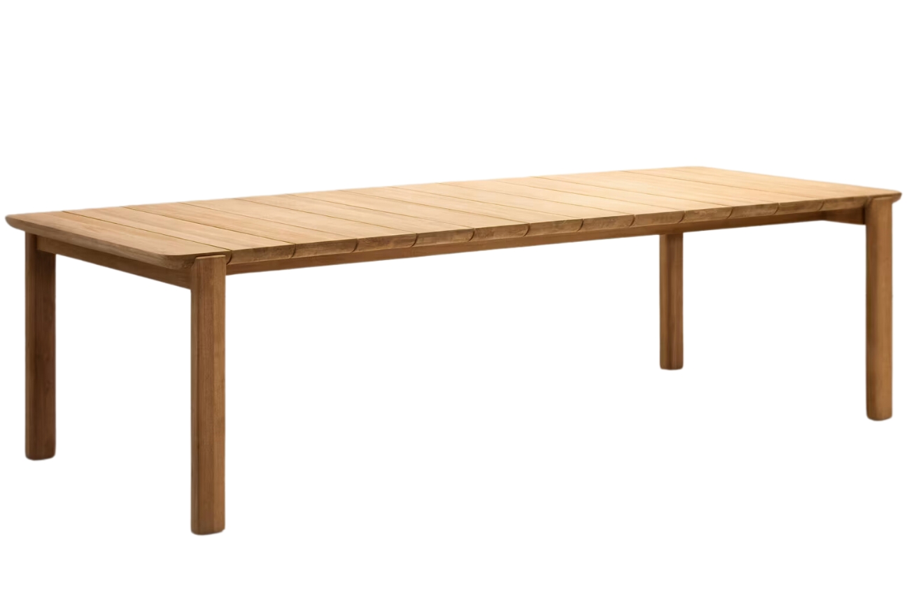 Kave Home Teakový zahradní stůl Icaro 220 x 102 cm