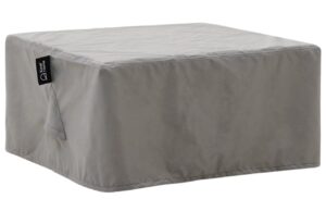 Kave Home Šedý ochranný obal na zahradní stolek Iria 80 x 80 cm