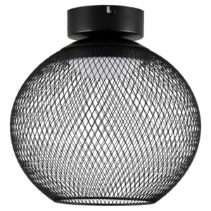 Nova Luce Černé kovové stropní LED světlo Kinetic 30 cm