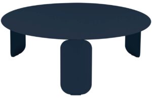 Tmavě modrý kovový zahradní konferenční stolek Fermob Bebop 80 cm