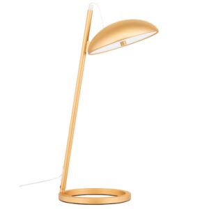 Zlatá kovová stolní LED lampa Nova Luce Flute