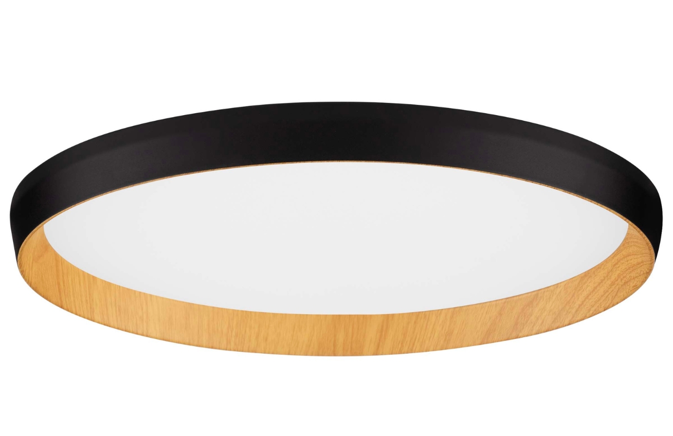 Nova Luce Černé kovové stropní LED světlo Vomos 40 cm