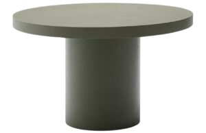 Kave Home Zelený cementový zahradní stůl Aiguablava 120 cm