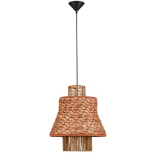 Nova Luce Oranžové závěsné světlo Copos 40 cm
