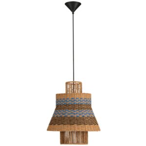 Nova Luce Modré závěsné světlo Copos 40 cm