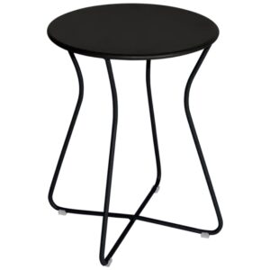 Černá kovová zahradní stolička Fermob Cocotte 34 cm