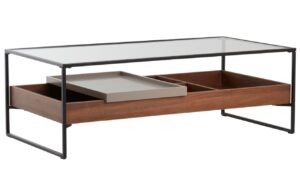 Jotex Skleněný konferenční stolek SVEG 120 x 60 cm
