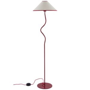 Jotex Červená kovová stojací lampa JULIET 148 cm