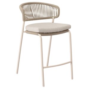 Somcasa Béžová kovová barová židle Randall 68 cm