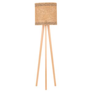 Nova Luce Dřevěná stojací lampa Plette 165 cm