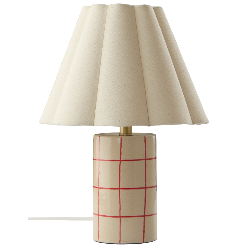 Jotex Béžová keramická stolní lampa RUTHIE