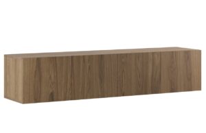 Marckeric Hnědý TV stolek Daroca 180 x 35 cm s dubovým dekorem