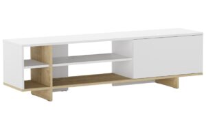 Marckeric Bílý lakovaný TV stolek Cequoia 160 x 35