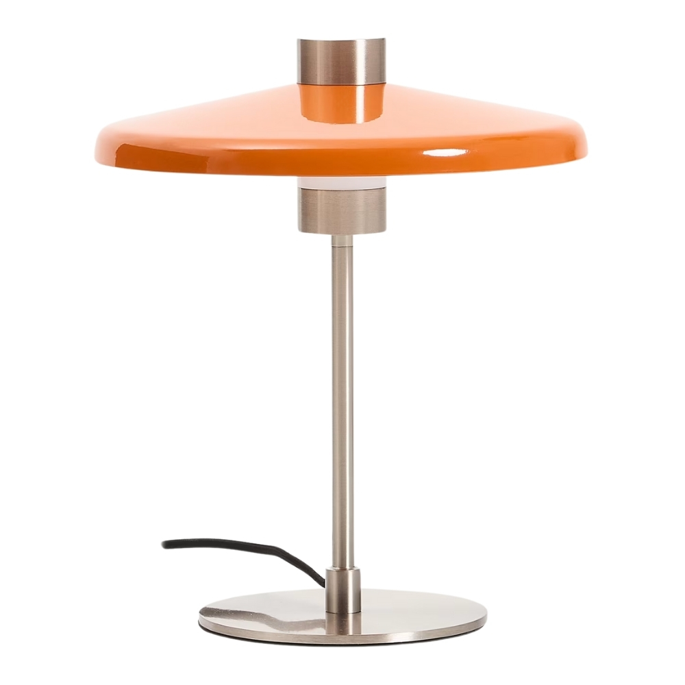Kave Home Oranžová kovová stolní lampa Nuvira