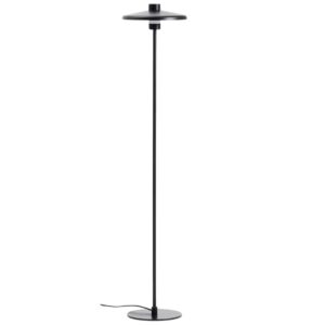 Kave Home Černá kovová stojací lampa Nuvira 130 cm