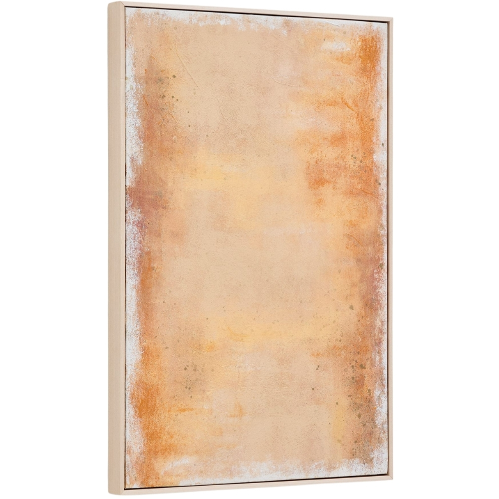 Kave Home Žlutý abstraktní obraz Selnar 90 x 60 cm