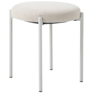 Unique Furniture Krémově bílá čalouněná stolička Pelican 48 cm