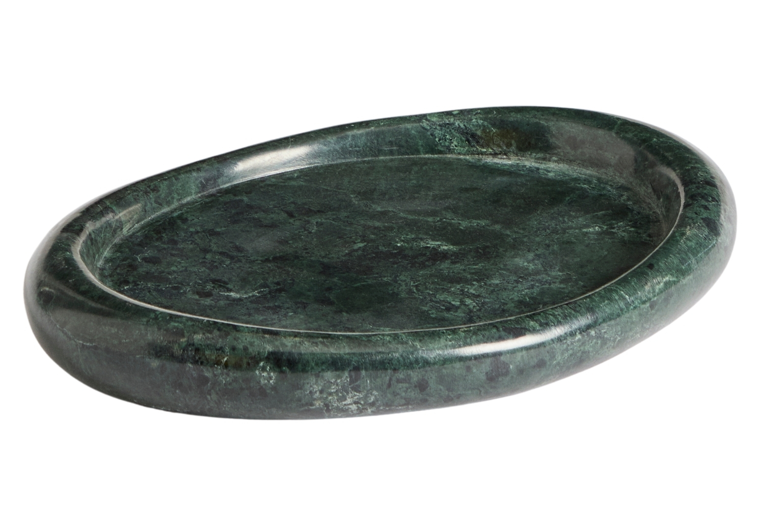 Kave Home Zelený mramorový tác Lenorel 30 x 23 cm