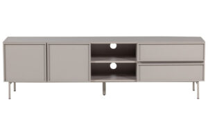 WOOOD Světle šedý TV stolek Tours 180 x 42 cm