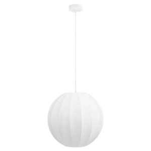 Nordic Living Bílé závěsné světlo Coven 40 cm