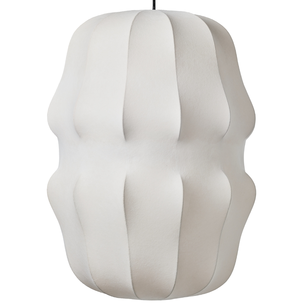 FEST Amsterdam Bílé závěsné světlo Bise 49 cm